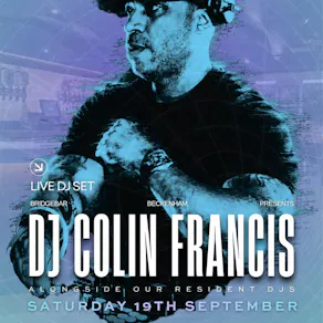 DJ Colin Francis at Bridgebar