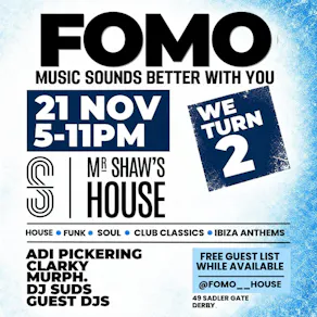 FOMO - The Big 2 - Birthday Bash Editon