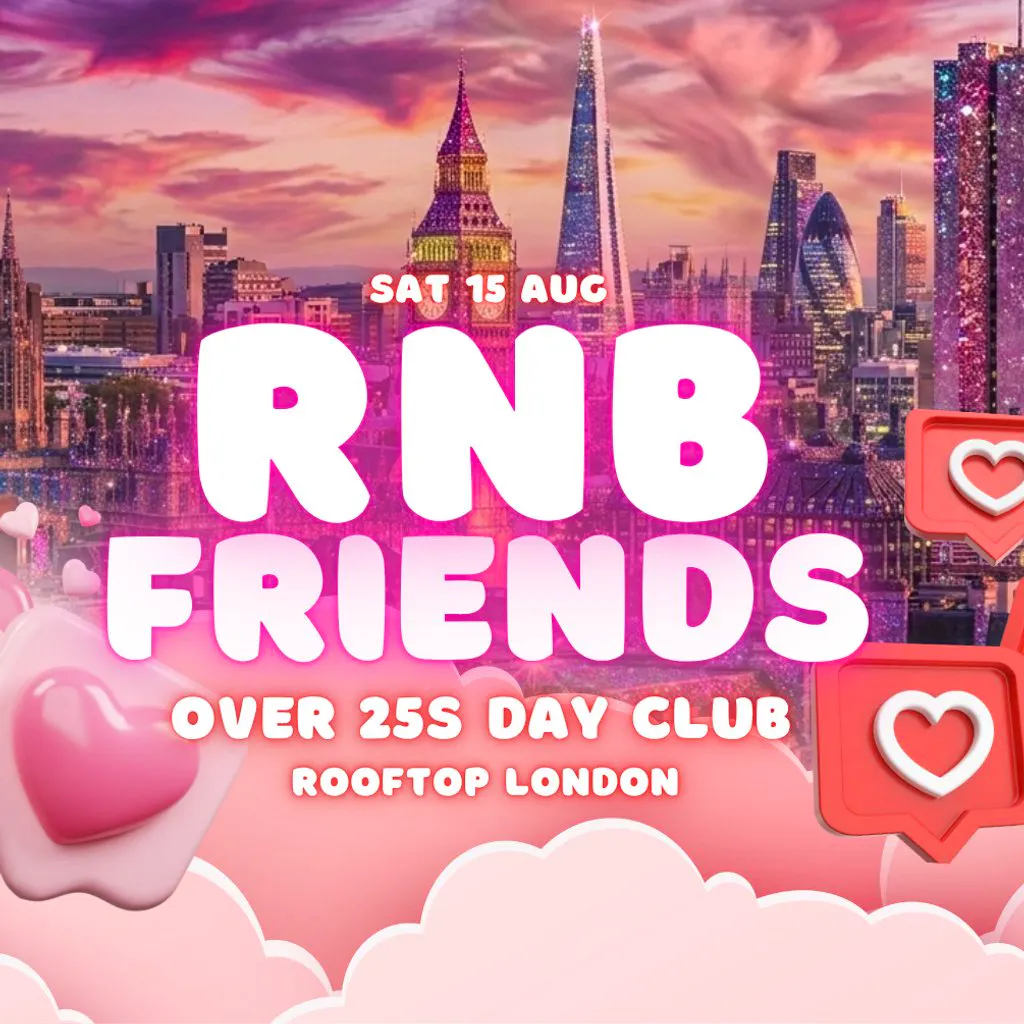 RNB Friends London 2026: Rooftop (August 15) at 45 London