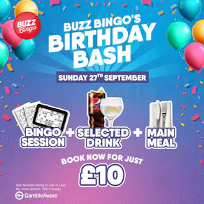 Buzz Birthday Bash 27/09 - Buzz Bingo Middlesbrough