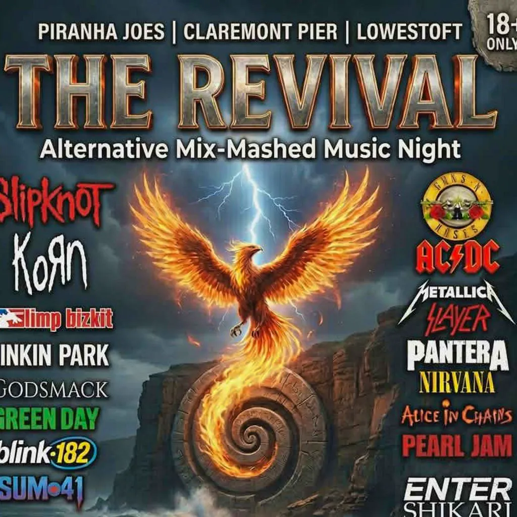 The Revival - Alternative mix-mashed music night at Piranha Joes Lowesoft