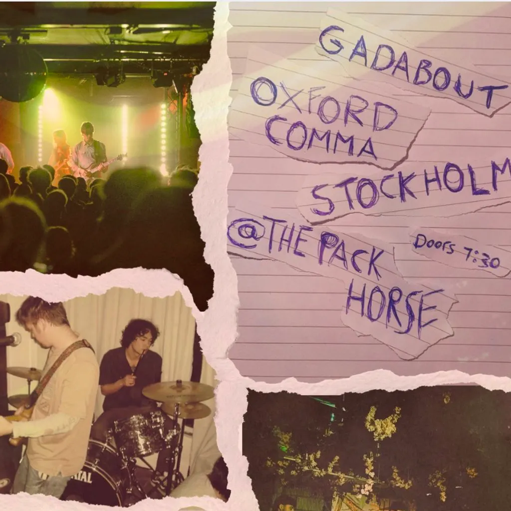 Gadabout / Oxford Comma / Stockholm at The Pack Horse