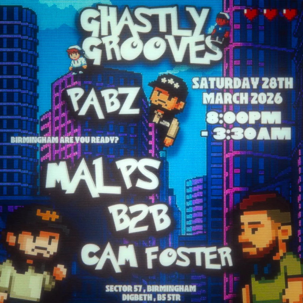 Ghastly Grooves presents: Malps B2B Cam Foster | Pabz at Sector 57, Birmingham