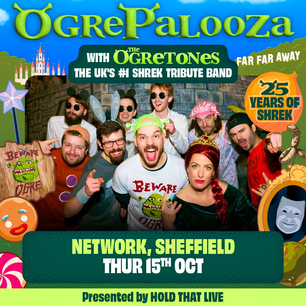 Ogrepalooza presents: 25 years of Shrek featuring The Ogretones at Network Sheffield 14 16 Matilda Street S14qd