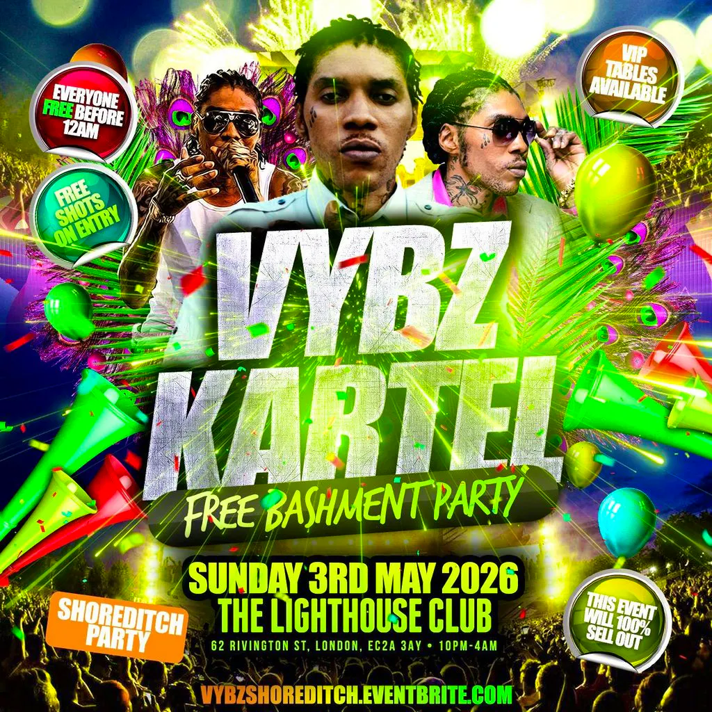 Vybz Kartel - Free Bashment Party - Everyone Free Before 12AM at The Lighthouse Bar And Club