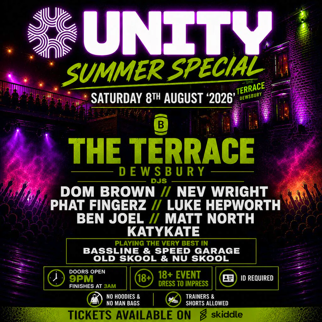 Unity Summer Special at The Terrace Dewsbury