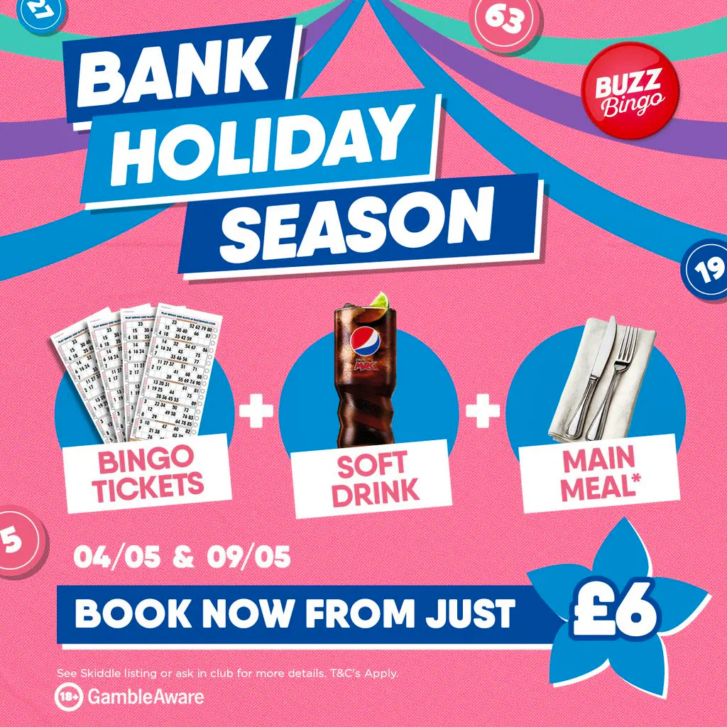 Bank Holiday Season - Buzz Bingo Liverpool Wavertree 04/05 at Buzz Bingo Liverpool Wavertree