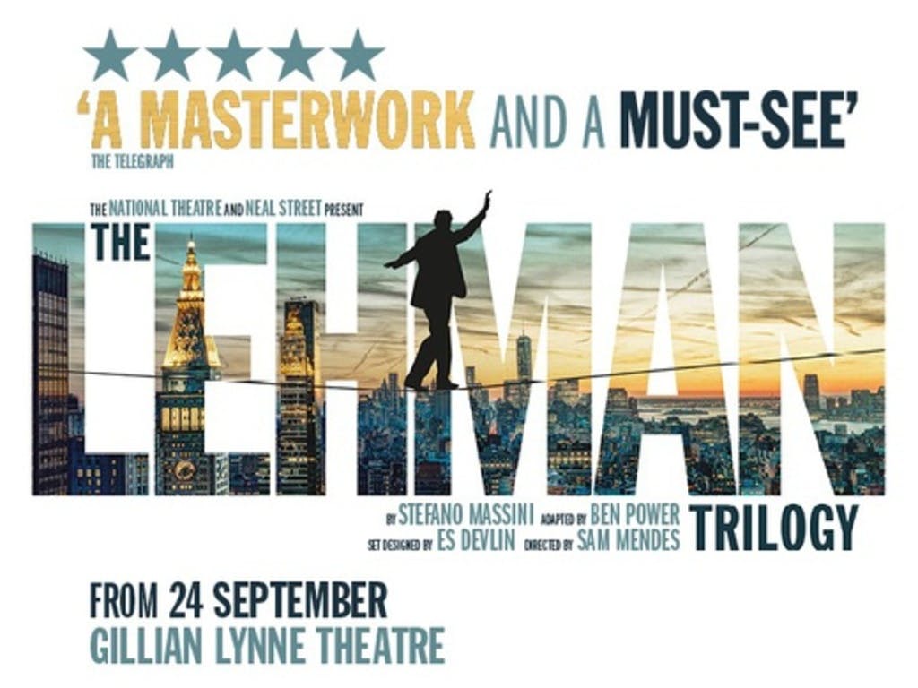 Tickets The Lehman Trilogy Gillian Lynne Theatre London Sat 14