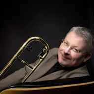 Mark Nightingale, Trombonist, with The Terry Hutchins Qrt at Pangbourne Working Mens Club