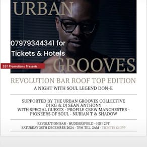 URBAN GROOVES REUNION Roof Top Edition Revolutions Bar Hudds