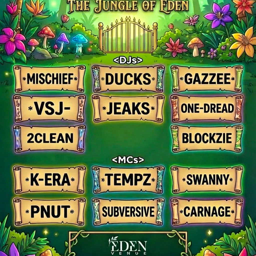 All About The Rave:  THE JUNGLE OF EDEN at Eden Venue