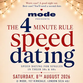 Speed Dating no swiping: The 4 minute rule at Mode