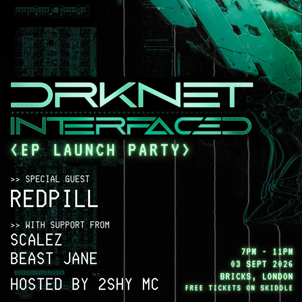 DRKNET "INTERFACED" EP - FREE Launch Party at Bricks