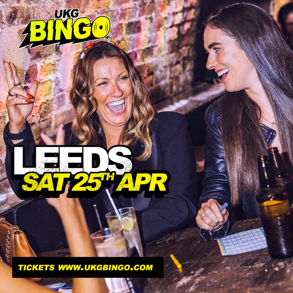 UKG BINGO Sat 25th April Leeds at The Warehouse