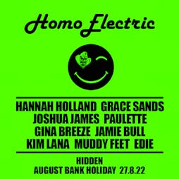 Homoelectric at Hidden 27.8.22 Tickets | Hidden Manchester  | Sat 27th August 2022 Lineup