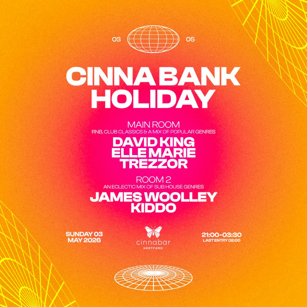Cinna Bank Holiday at Cinnabar Hertford