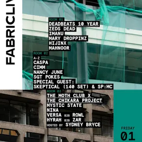 FABRICLIVE: Zeds Dead, Imanu, Caspa, Skeptical (140 Set), SP:MC