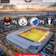 BFSFA FINALS- The sunrise trophy and the Rimmington Roofing Cup. at Blackpool F.C