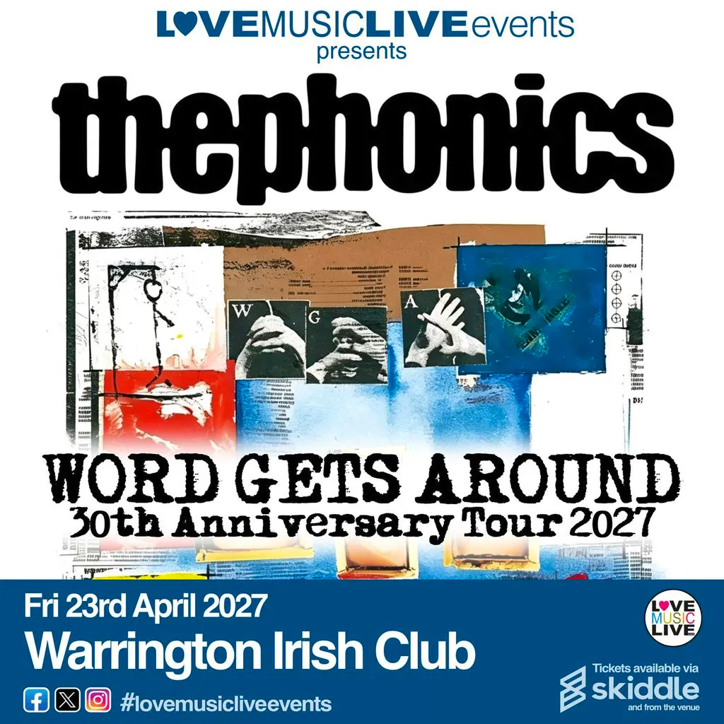 THE PHONICS |Warrington | Word Gets Around 30th |Tribute at The Irish Club