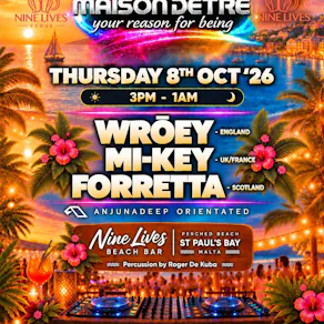 Maison D'etre Malta Anjunadeep 8th Oct Pre Party #2