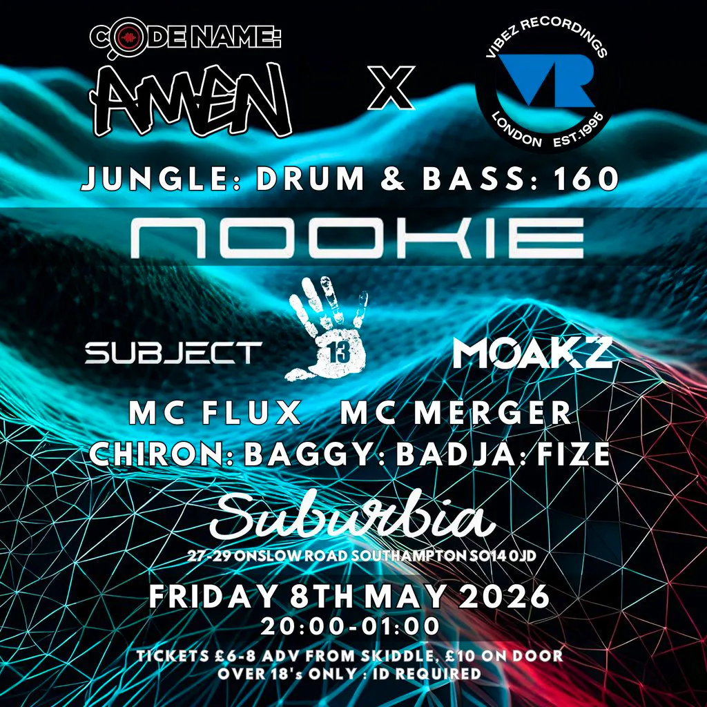 Codename Amen x Vibez Recordings at Suburbia Southampton