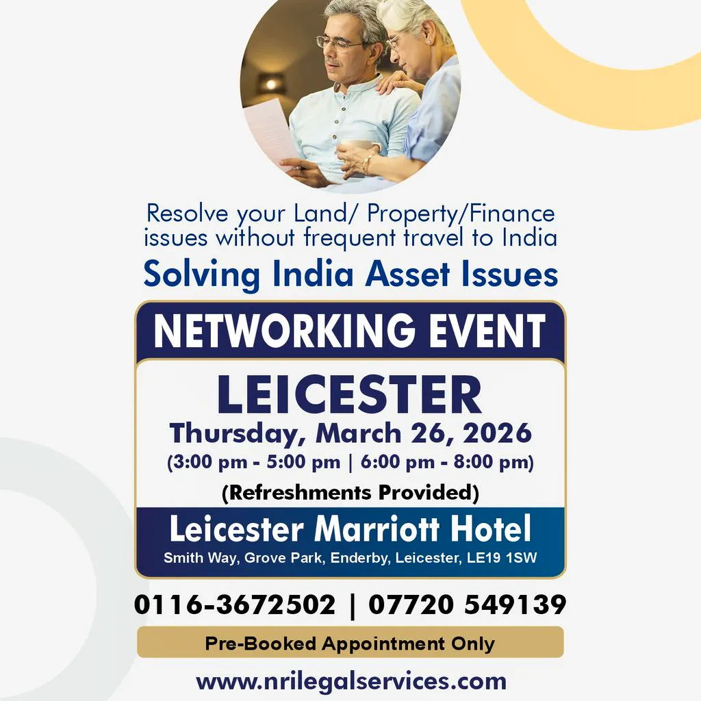 Solving India Asset Issues Networking Event at Leicester Marriott Hotel