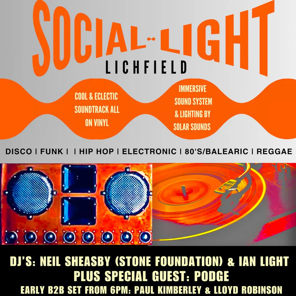Social Light - Lichfield (Saturday 17th October) at Brewhouse And Kitchen, Lichfield