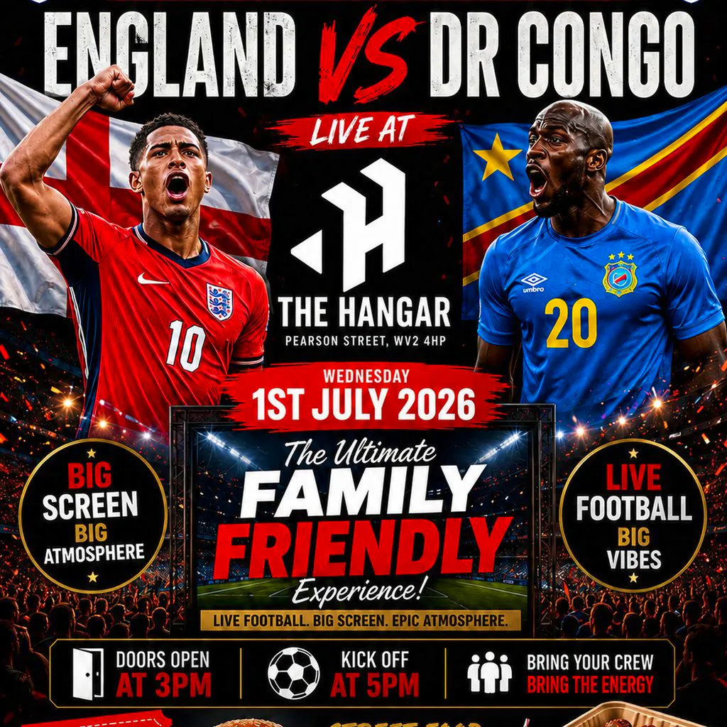 England vs  DR.Congo at The Hangar 