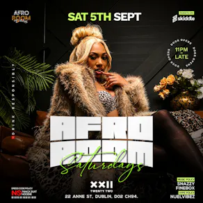 Afro Room Afrobeats & Amapiano Party At Club 22 Sat 5th Sept