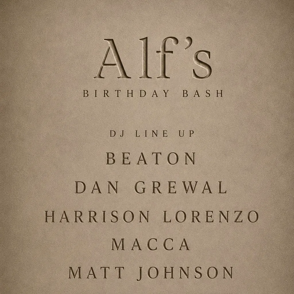Alf's Birthday Bash at Arch 2 Windsor at Arch 2