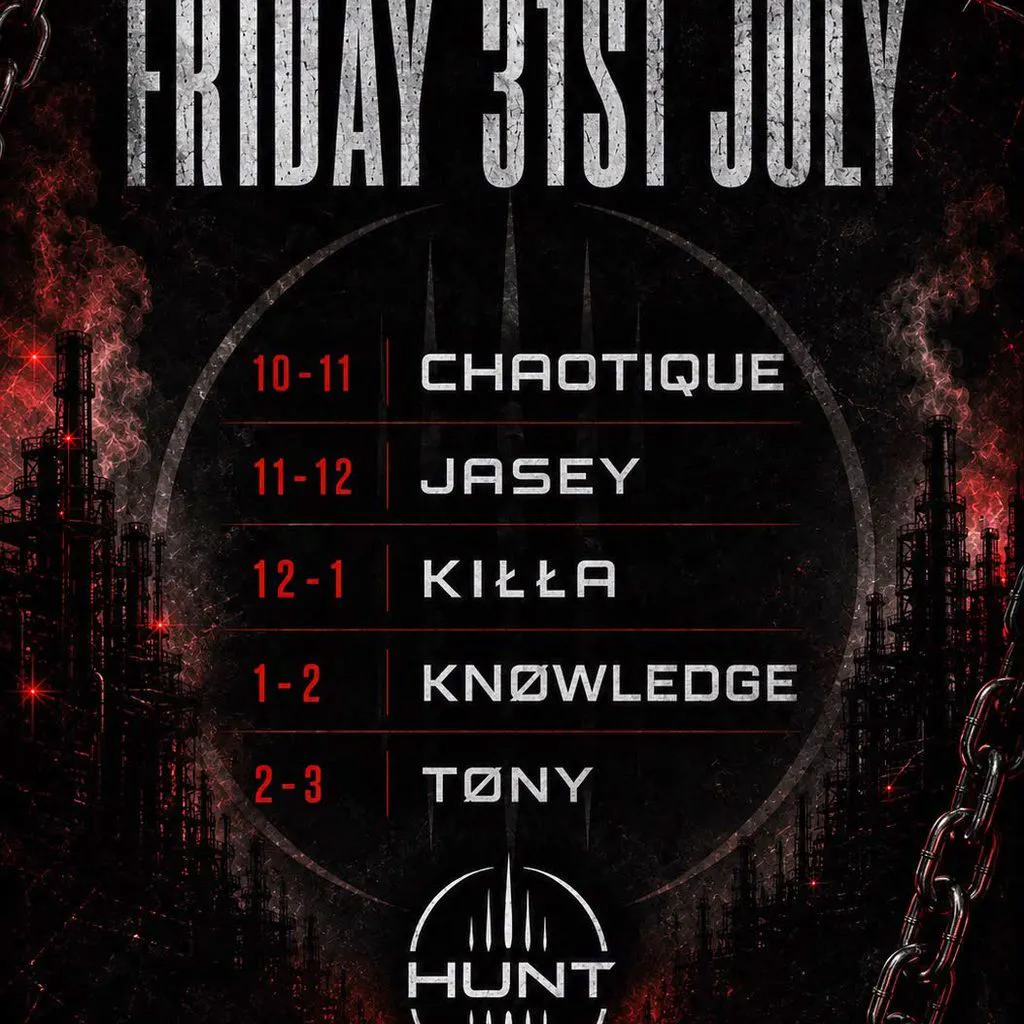 Hunt Hard Techno/Industrial Night at Vibes Glasgow