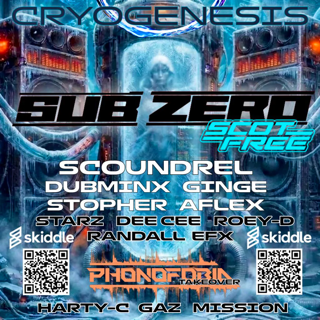 ESE: CRYOGENESIS - SUB ZERO plus supports at Queensbury House, East St, Sudbury CO10 2HX