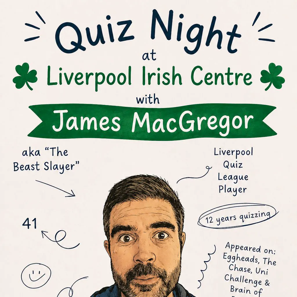 Quiz Night at Liverpool Irish Centre at Liverpool Irish Centre