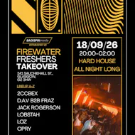 Backspin Events: Firewater Freshers Takeover at Firewater