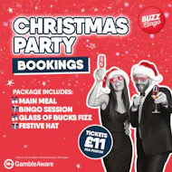 Christmas Party Bookings - Buzz Bingo Weston Super Mare at Buzz Bingo Weston Super Mare
