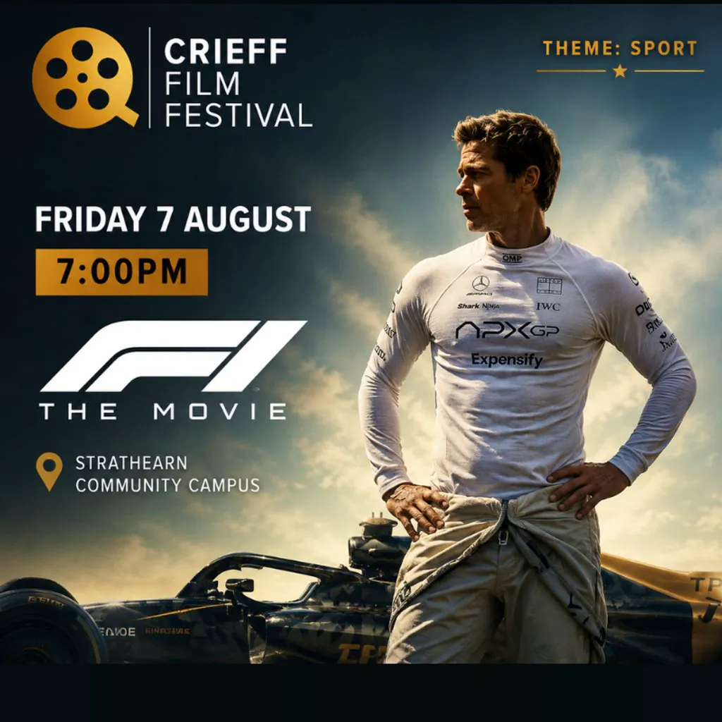 Crieff Film Festival 2026 - F1 at Strathearn Community Campus