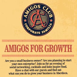 Amigos for Growth Tickets | Revolucion De Cuba Aberdeen  | Thu 18th August 2022 Lineup