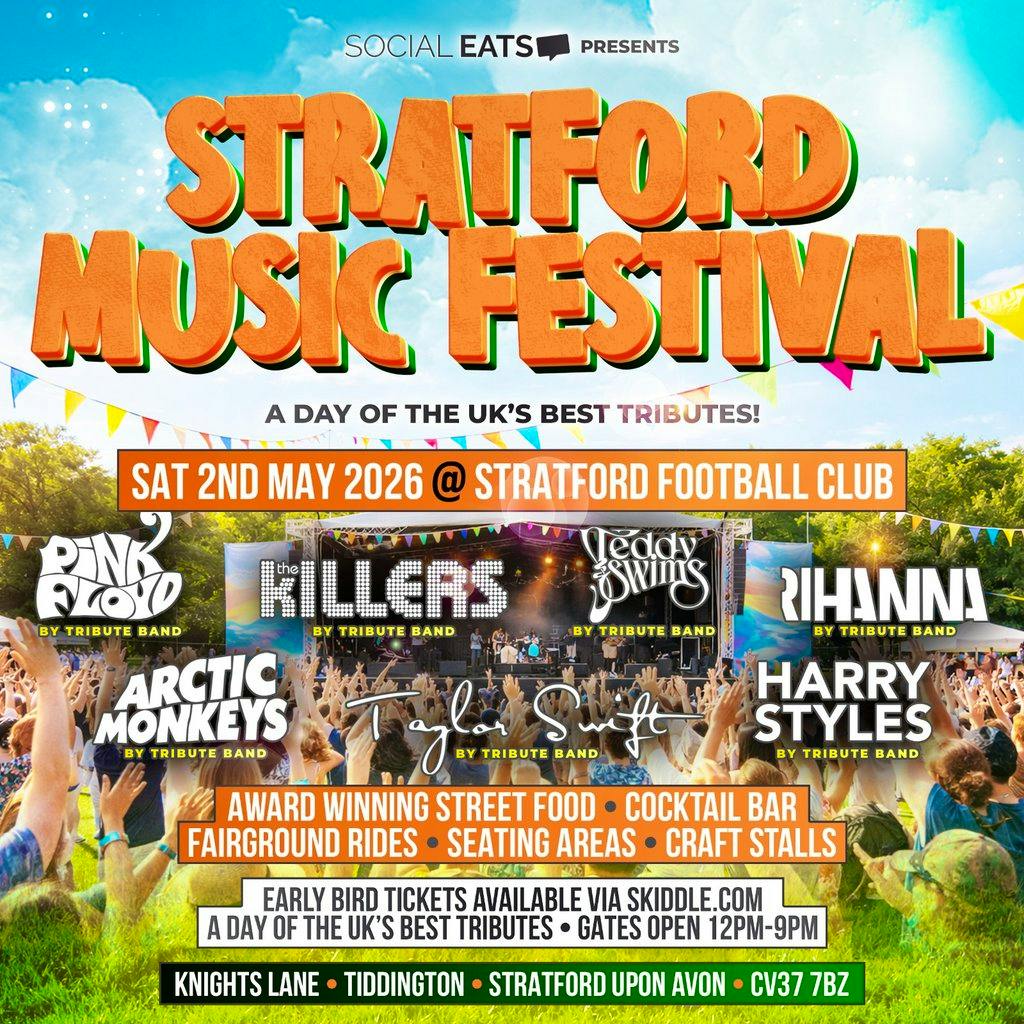 Stratford Music Festival 2026 at Stratford Town Football Club