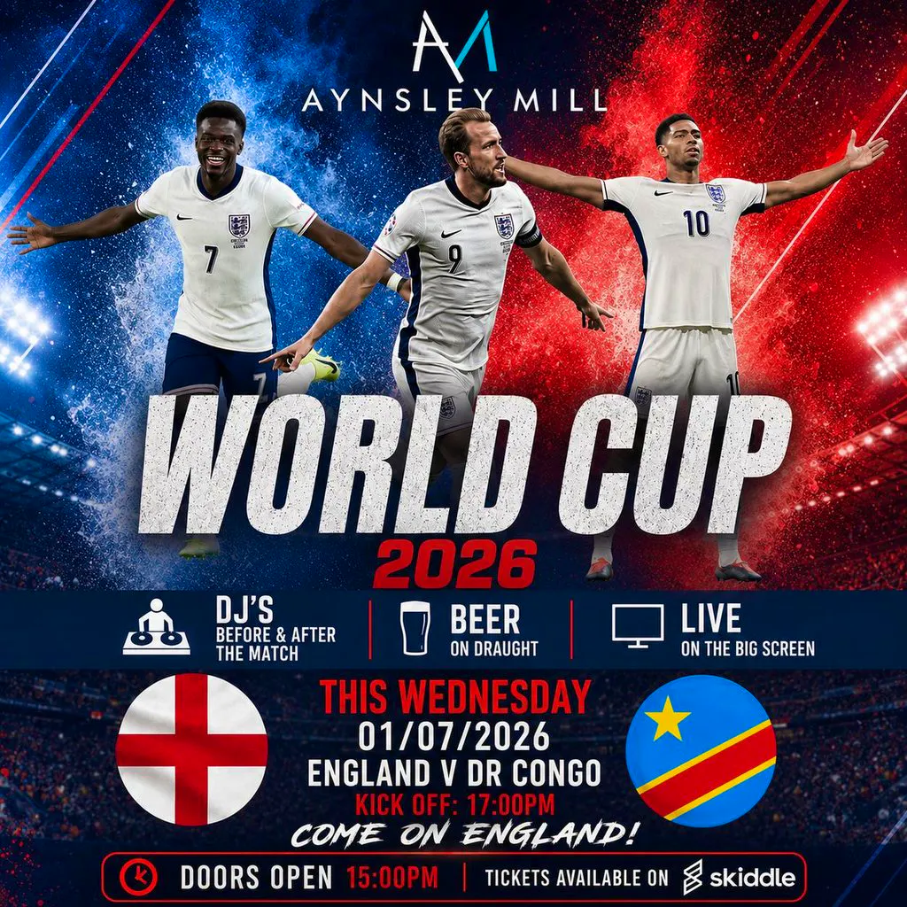 Aynsley Mill Fan Zone: England V DRC at Aynsley Mill 