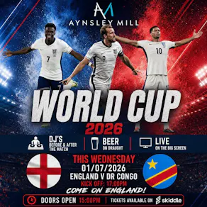 Aynsley Mill Fan Zone: England V DRC
