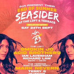 Reviews: S.I.N End of summer Seasider | The Loft Clacton-on-Sea  | Sat 24th September 2022