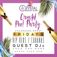Malia Champagne Spray Pool Party at Crystal Beach Club