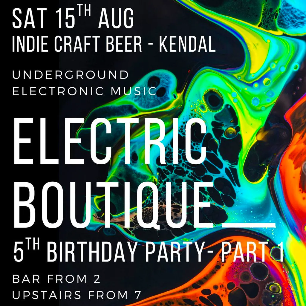 Electric Boutique 5th Birthday Party at Indie Craft Beer