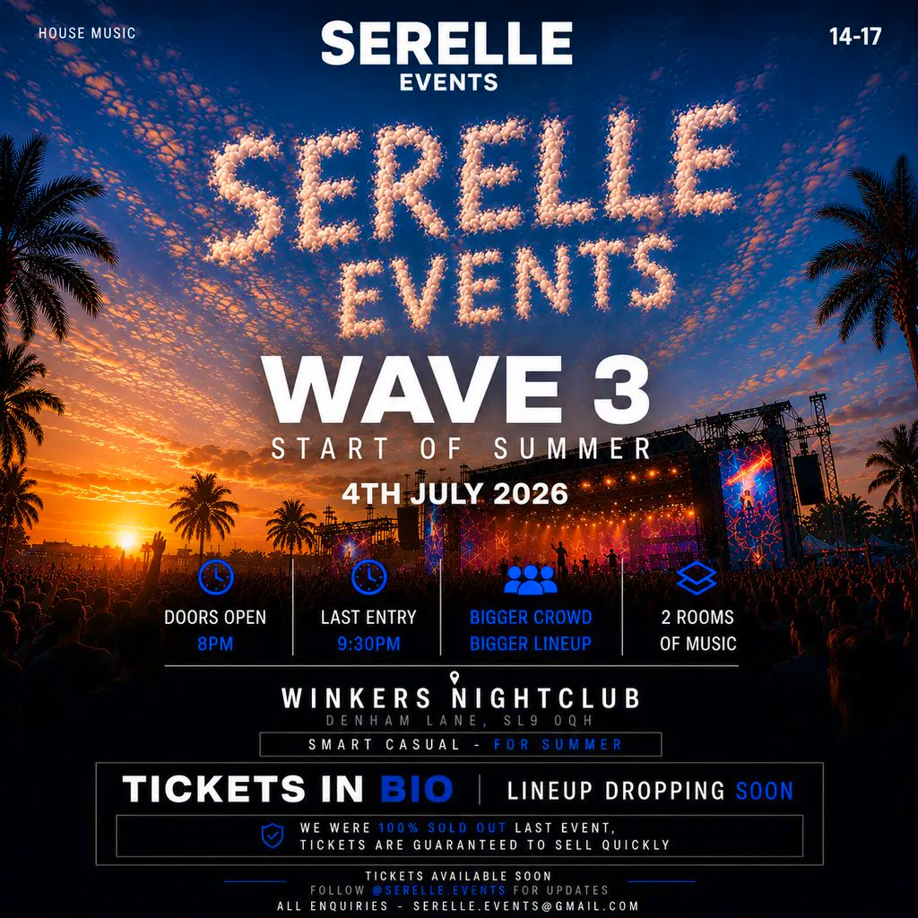 SERELLE WAVE 3- start of summer at Winkers Nightclub
