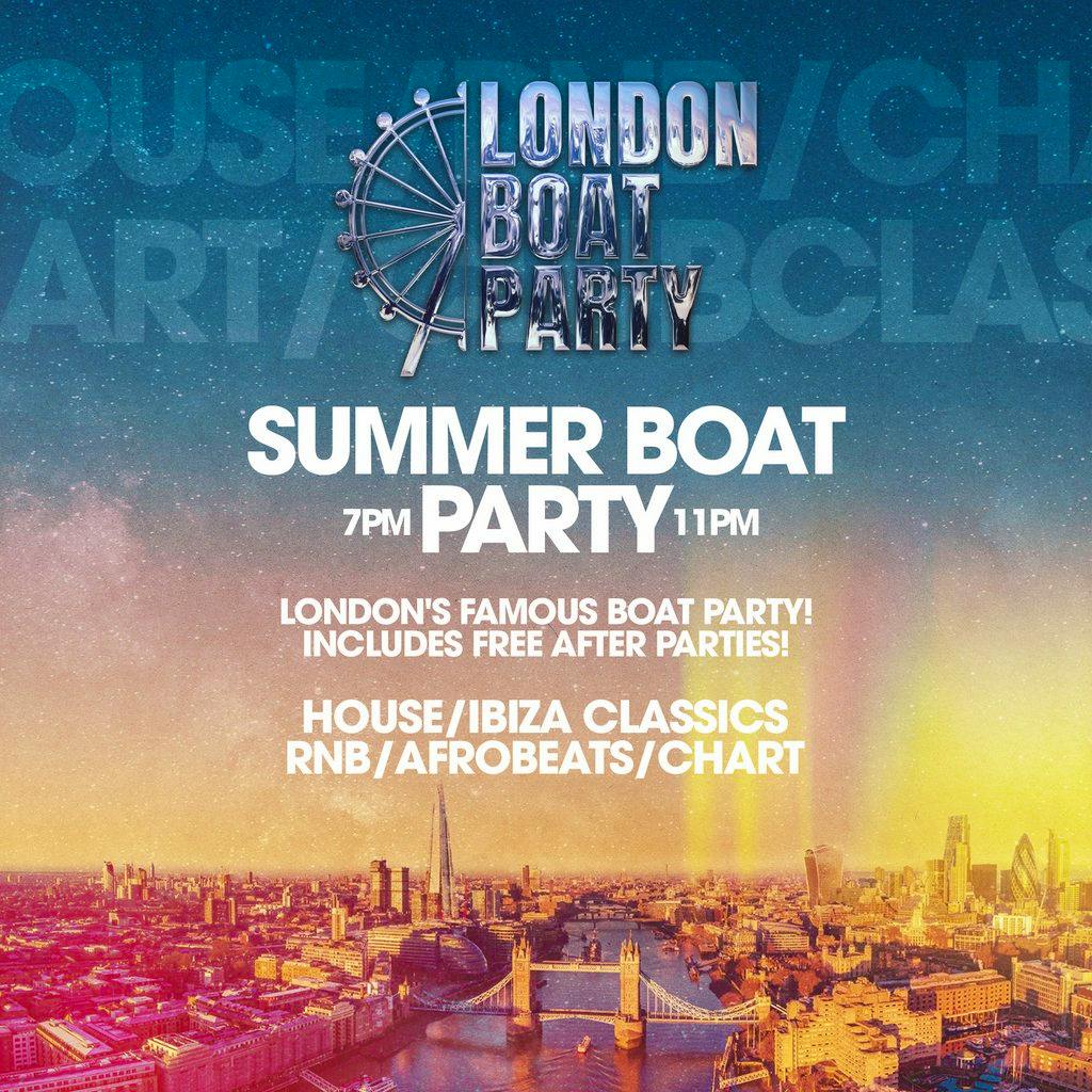 London Boat Party with Free After Party! at Temple Pier