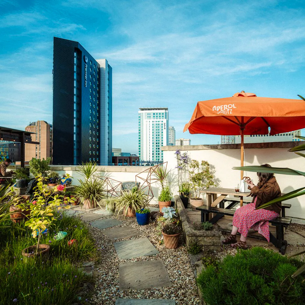 Drinks with a View. BAR OPEN! at Jacobs Roof Garden