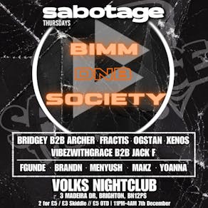 Sabotage Thursdays: BIMM DnB Takeover