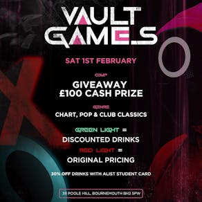 Vault Games: Green Light = Discounted Drinks!