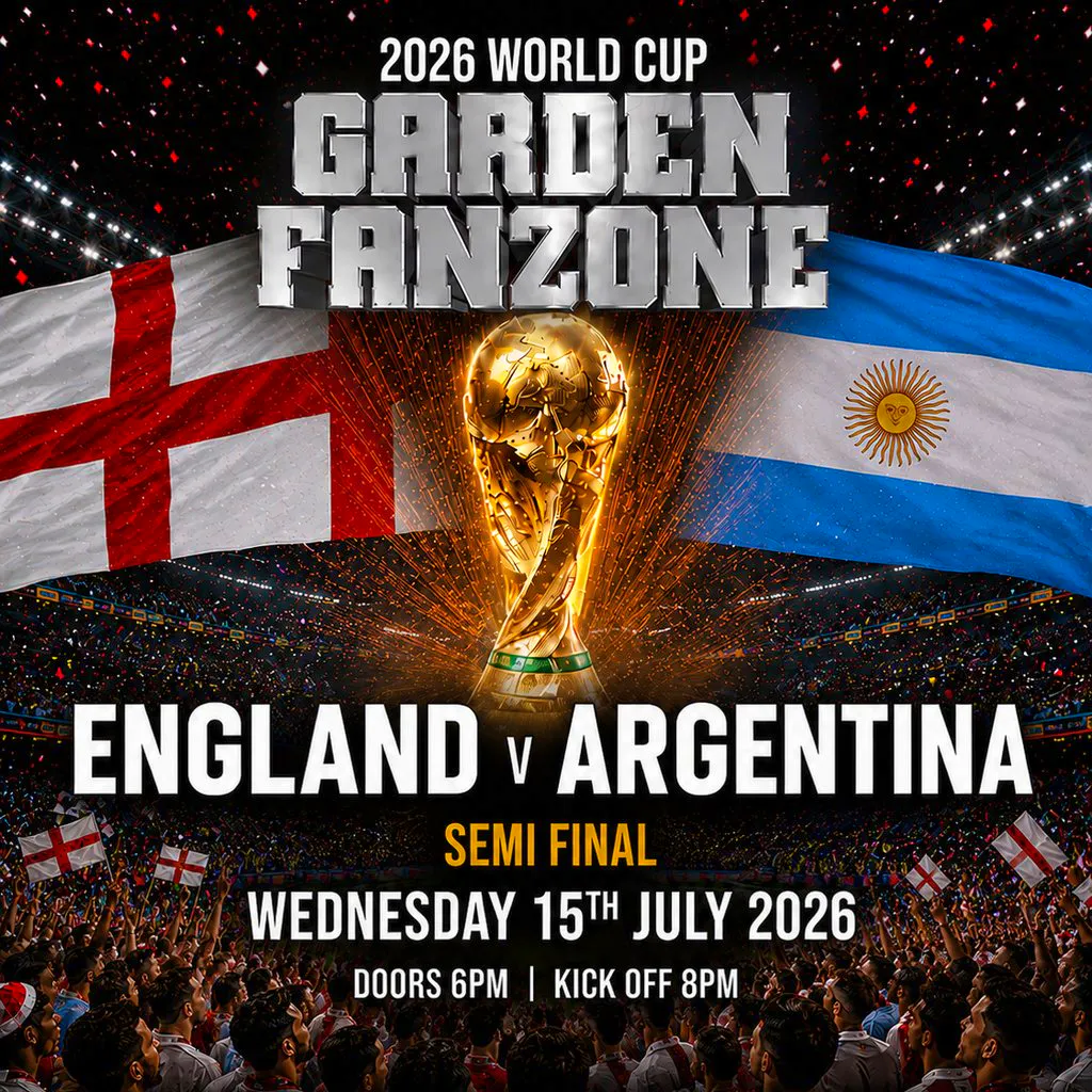 England v Argentina - World Cup Semi Final Live - Garden Fanzone at Nottingham Secret Garden