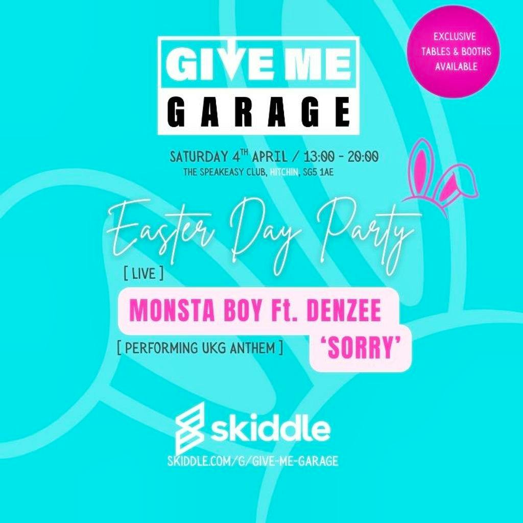 Give Me Garage Presents the Easter Day Party - Hitchin at The Speakeasy Club